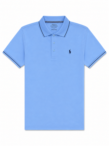 Men's Pique Polo Shirt – Sky Blue