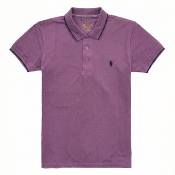 Men's Pique Polo Shirt – Mauve Purple