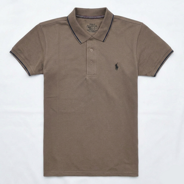 Men's Pique Polo Shirt – Mocha Brown