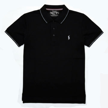 Men's Pique Polo Shirt – Classic Black