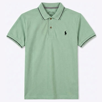 Men's Pique Polo Shirt – Mint Green