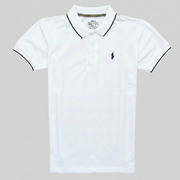 Men's Pique Polo Shirt – Classic White